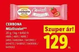 Lidl CERBONA ajánlat