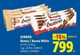 Lidl KINDER Bueno / Bueno White ajánlat