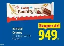 Lidl Kinder Country ajánlat