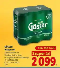 Lidl GÖSSER ajánlat