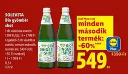 Lidl SOLEVITA Bio gyömbér shot ajánlat