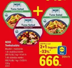 Lidl NIXE Tonhalsaláta ajánlat