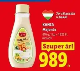 Lidl KANIA Majonéz ajánlat