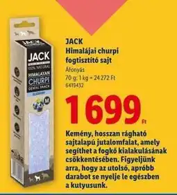 Lidl JACK Himalájai Churpi Fogtisztító Sajt ajánlat