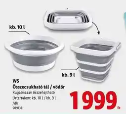 Lidl W5 Összecsukható tál / vödör ajánlat