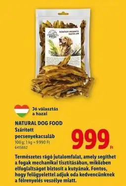 Lidl Natural dog food ajánlat