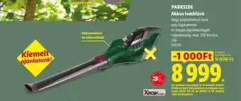 Lidl PARKSIDE Akkus lombfúvó ajánlat
