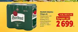 Lidl Pilsner Urquell ajánlat
