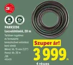 Lidl PARKSIDE Locsolótömlő, 20 m ajánlat