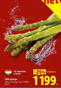 Lidl Zöld spárga ajánlat