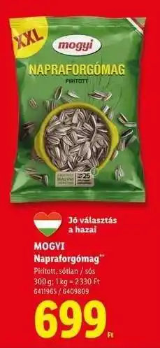Lidl MOGYI Napraforgómag ajánlat