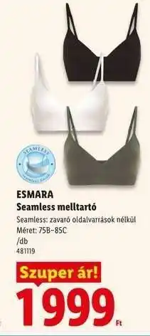 Lidl Esmara Seamless melltartó ajánlat