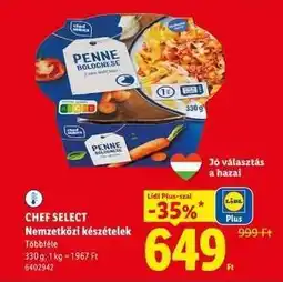 Lidl CHEF SELECT Nemzetközi készételek ajánlat