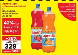 Interspar APENTA Light szénsavas üdítőital ajánlat