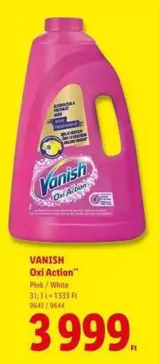 Lidl VANISH Oxi Action ajánlat