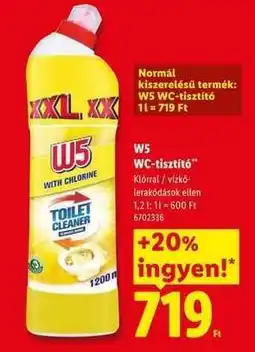 Lidl W5 WC-tisztító ajánlat