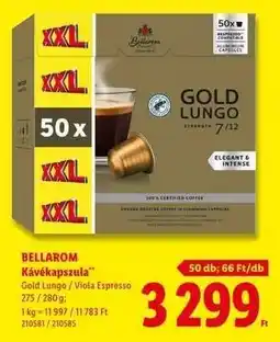 Lidl BELLAROM Kávékapszula ajánlat