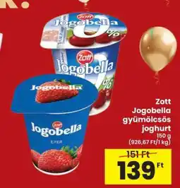 Interspar Zott Jogobella gyümölcsös joghurt ajánlat