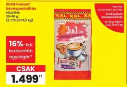 Interspar SPAR instant kávéspecialitás ajánlat