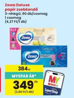 Interspar Zewa Deluxe papír zsebkendő ajánlat
