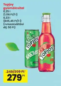 Interspar Topjoy gyümölcsital ajánlat