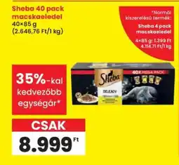 Interspar Sheba 40 pack macskaeledel ajánlat