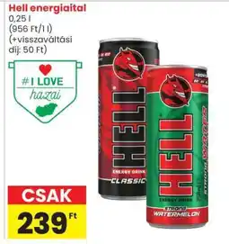 Spar HELL Energiaital ajánlat
