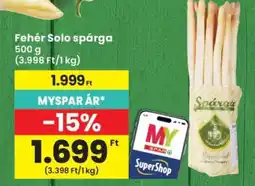 Interspar Fehér Solo spárga ajánlat