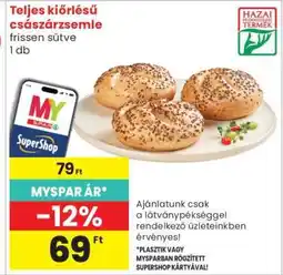Spar Teljes kiőrlésű császárzsemle ajánlat