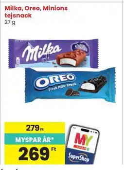 Interspar Milka, Oreo, Minions tejsnack ajánlat