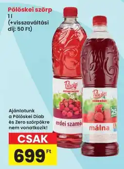 Interspar PÖLÖSKEI﻿﻿ Szörp ajánlat