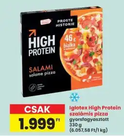 Interspar Igloetx High Protein szalámis pizza ajánlat