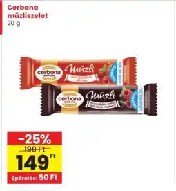 Interspar CERBONA Müzliszelet ajánlat