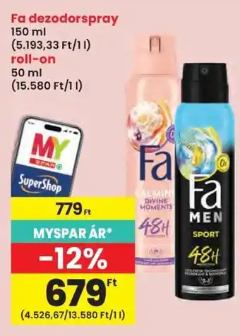 Interspar Fa dezodorspray ajánlat