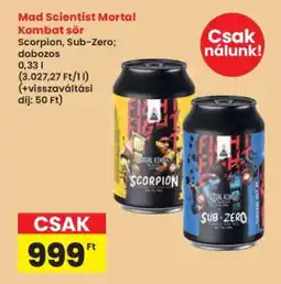 Interspar Mad Scientist Mortal Kombat sör ajánlat