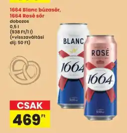 Interspar 1664 Blanc búzasör, 1664 Rosé sör ajánlat