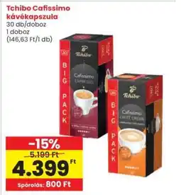 Interspar Tchibo Cafissimo Kávékapszula ajánlat