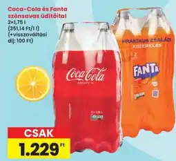 Interspar Coca Cola és Fanta szénsavas üdítőital ajánlat