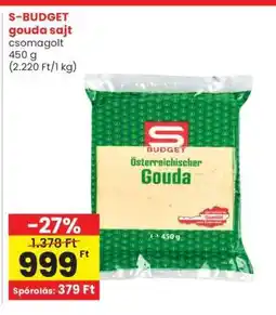 Spar Market S-BUDGET gouda sajt ajánlat