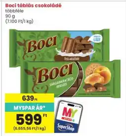 Interspar Boci Táblás Csokoládé ajánlat