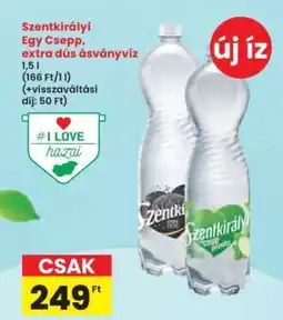 Interspar Szentkirályi Egy Csepp, extra dús ásványvíz ajánlat