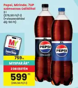Interspar Pepsi, Mirinda, 7UP szénsavas üdítőital ajánlat