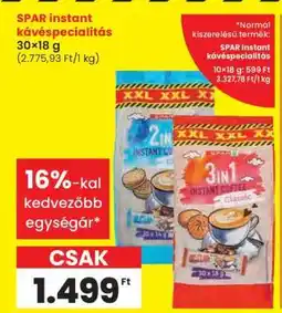 Spar SPAR instant kávéspecialitás ajánlat