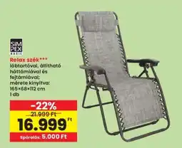 Interspar Relax szék ajánlat