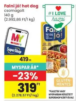 Spar FALNI JÓ! HOT DOG ajánlat