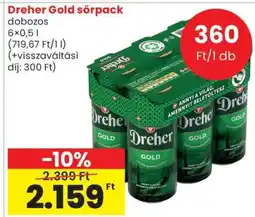 Spar Market Dreher Gold sörpack ajánlat