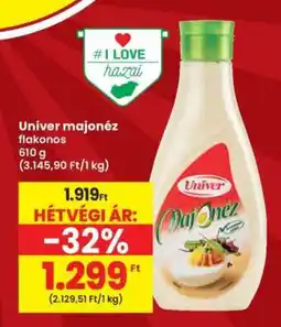Interspar Univer majonéz flakonos ajánlat