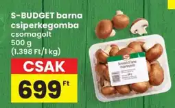 Interspar S-BUDGET barna csiperkegomba csomagolt ajánlat