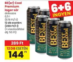 Spar Market BE(er) Cool prémium lager sör ajánlat