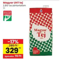 Spar Magyar UHT tej ajánlat